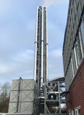 Installation of a Pentagon Mast Structure and Flue Systems
